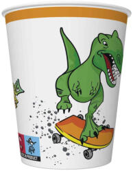 Pol-Mak Dinoszaurusz Crazy papír pohár 8 db-os 250 ml PKK050778 (PKK050778)