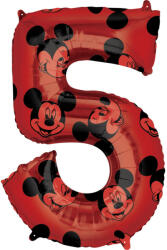 Amscan Disney Mickey Fólia lufi 5-ös 66 cm DPA4013501 (DPA4013501)