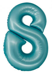 Godan Kék 8-as Light Blue Mat szám fólia lufi 76 cm MLG158991 (MLG158991)
