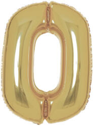 Amscan Arany White Gold 0-ás szám fólia lufi 90 cm DPA9915178 (DPA9915178)