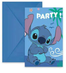 Procos Disney Lilo és Stitch, A csillagkutya Angel party meghívó 6 db-os FSC PNN96917 (PNN96917)