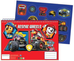 GIM Mancs Őrjárat Rescue Wheels A/4 spirál vázlatfüzet 40 lapos matricával GIM33400416 (GIM33400416)