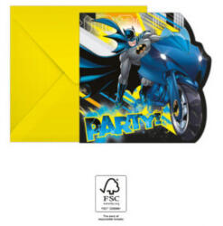Procos Batman Rogue Rage Party meghívó 6 db-os FSC PNN93358 (PNN93358)