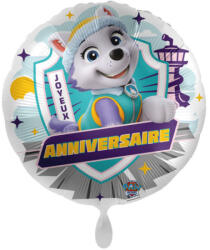 Amscan Mancs Őrjárat Snow Cool Joyeux Anniversaire fólia lufi 43 cm DPA221820 (DPA221820)