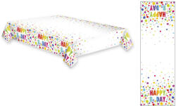 Pol-Mak Happy Birthday Dots papír asztalterítő 120x180 cm PKK762054 (PKK762054)