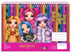 Gimsa Rainbow High School A/4 spirál vázlatfüzet, 30 lapos GIM36351413 (GIM36351413)