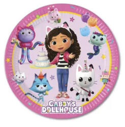 Procos Gabby's Dollhouse, Gabi babaháza papírtányér 8 db-os 20 cm FSC PNN96038 (PNN96038)