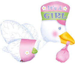 Amscan Baby Girl Fólia lufi DPA0702601 (DPA0702601)