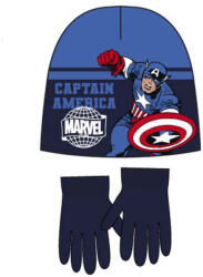 Sun City Bosszúállók Captain America gyerek sapka + kesztyű szett 52 cm 85SNXXH4117B52 (85SNXXH4117B52)