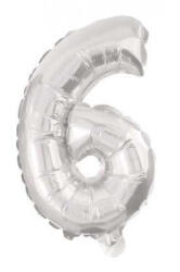 Procos Óriás 6-os Silver szám Fólia lufi 85 cm PNN91200 (PNN91200)