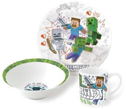 Stor Minecraft Explore More porcelán étkészlet Díszdobozban STF88145 (STF88145)