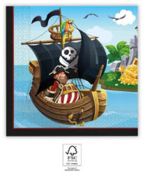 Procos Pirates, Kalóz szalvéta 20 db-os, 33x33 cm FSC PNN93967 (PNN93967)