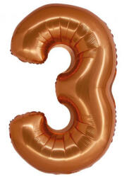 Godan Réz 3-as Copper szám fólia lufi 76 cm MLG158359 (MLG158359)