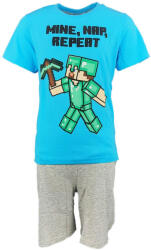 Fashion UK Minecraft Mine Nap Repeat gyerek rövid pizsama 10 év / 140 cm 85FKC48700A10 (85FKC48700A10)