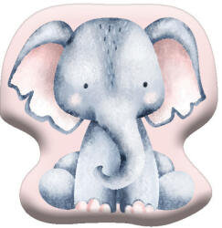 Carbotex Elefánt Pink formapárna, díszpárna 40x40 cm Velúr CBX231110KSZ (CBX231110KSZ)