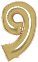 Amscan Arany White Gold 9-es szám fólia lufi 91 cm DPA9915187 (DPA9915187)