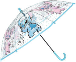 Sun City Disney Lilo és Stitch, A csillagkutya Angel gyerek átlátszó esernyő Ø72 cm SNXHY40118 (SNXHY40118)