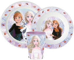  Disney Jégvarázs Autumn Leaves étkészlet, micro műanyag szett, pohárral 260 ml JVL11172 (JVL11172)