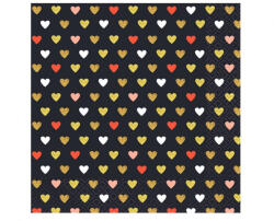 GoDan XOXO Black szalvéta 20 db-os 33x33 cm MLG165814 (MLG165814)