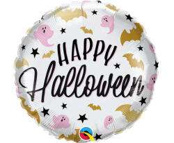 Godan Happy Halloween Bats, Ghosts fólia lufi 46 cm MLG150064 (MLG150064)