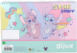 GIM Disney Lilo és Stitch, A csillagkutya Star Stuff A/4 spirál vázlatfüzet, 30 lapos GIM34201413 (GIM34201413)