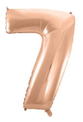 Godan Rose Gold 7-es szám fólia lufi 92 cm MLG106367 (MLG106367)