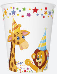 Pol-Mak Happy Birthday Star papír pohár 8 db-os 250 ml PKK025127 (PKK025127)