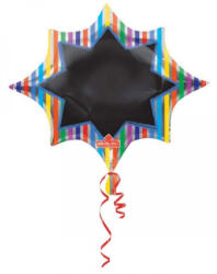 Amscan Black Board fólia lufi 88 cm DPA3252401 (DPA3252401)