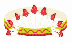 Godan Indian Party, Indián fejpánt 3 db-os MLG104691 (MLG104691)