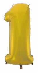 Godan Gold Matt, Arany 1-es szám fólia lufi 92 cm MLG106442 (MLG106442)