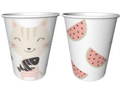 Godan Lovely Friends, Cicás papír pohár 6 db-os 240 ml MLG127256 (MLG127256)