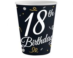 Godan B&C Happy Birthday 18 papír pohár 6 db-os 200 ml MLG151138 (MLG151138)