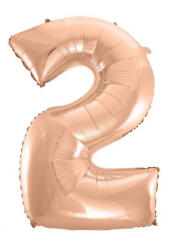 Godan Rose Gold 2-es szám fólia lufi 92 cm MLG106268 (MLG106268)