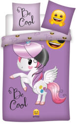 Brandmac Emoji Unicorn, Unikornis ágyneműhuzat 140×200cm, 70×90 cm BRM001336 (BRM001336)