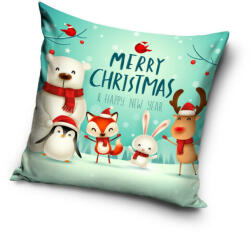 Carbotex Merry Christmas, Karácsony párnahuzat 40*40 cm CBX191120XMAS (CBX191120XMAS)