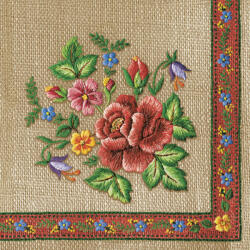 POL-MAK Hímzés Roses Mountain szalvéta 20 db-os 33x33 cm PKK057869 (PKK057869)