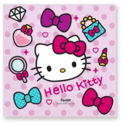 Procos Hello Kitty Fashion szalvéta 20 db-os, 33x33 cm PNN94701 (PNN94701)