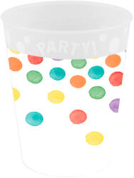 Procos Multiwatercolor Party pohár, műanyag 250 ml PNN96256 (PNN96256)
