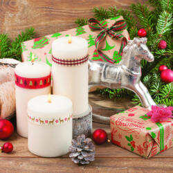 POL-MAK Karácsony Kraft Presents szalvéta 20 db-os 33x33 cm PKK034693 (PKK034693)