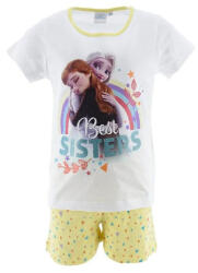 Sun City Disney Jégvarázs Best Sisters White gyerek rövid pizsama 8 év / 128 cm 85SEV2064B8 (85SEV2064B8)