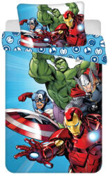 Jerry Fabrics Bosszúállók Light Blue gyerek ágyneműhuzat 100×135 cm, 40×60 cm JFK034804 (JFK034804)