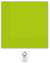Procos Light Green Unicolour, Zöld szalvéta 20 db-os 33x33 cm FSC PNN93051 (PNN93051)