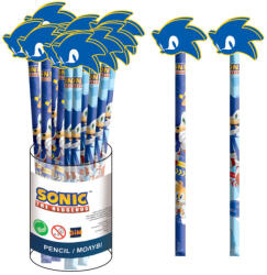 GIM Sonic a sündisznó Rush HB grafit ceruza forma radír véggel NETGIM33481613 (NETGIM33481613)