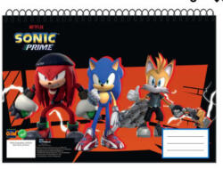 GIM Sonic a sündisznó Get Me A/4 spirál vázlatfüzet, 30 lapos GIM33484413 (GIM33484413)