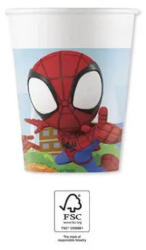 Procos Spidey, Pókember papír pohár 8 db-os 200 ml FSC PNN94877 (PNN94877)