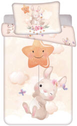 Jerry Fabrics Nyuszi Star gyerek ágyneműhuzat 100x135 cm, 40x60 cm JFK038840 (JFK038840)