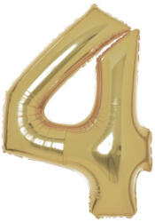 Amscan Arany White Gold 4-es szám fólia lufi 93 cm DPA9915182 (DPA9915182)