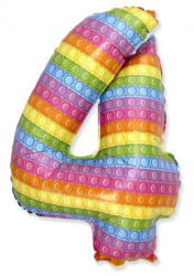Godan Pop It 4-es szám fólia lufi 69 cm MLG312928 (MLG312928)