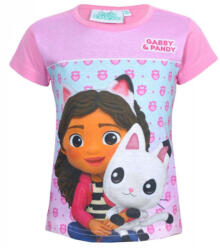 Mister Licence Gabi babaháza Pandy Light Pink gyerek rövid póló, felső 2 év / 92 cm 85FML357629B2 (85FML357629B2)