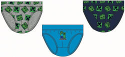 Fashion UK Minecraft Creeper gyerek fehérnemű alsó 3 darab/csomag 9 év / 134 cm 85FKC490479 (85FKC490479)